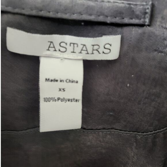 ASTARS Gray Shimmery Lightweight Utility Jacket - XS - Picture 3 of 4